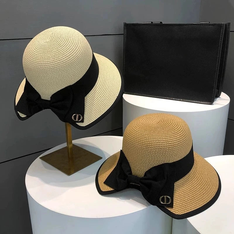 Bowknot Straw Hat
